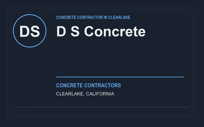 D S Concrete in Clearlake, California