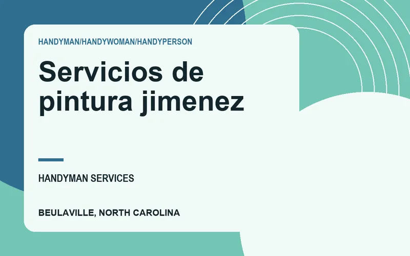 Servicios de pintura jimenez in Beulaville, North Carolina