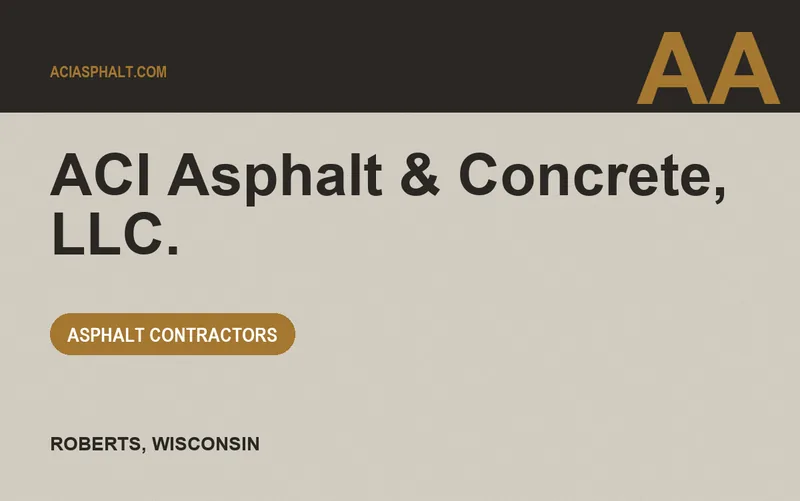 ACI Asphalt & Concrete, LLC. in Roberts, Wisconsin
