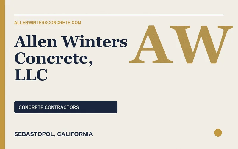 Allen Winters Concrete, LLC in Sebastopol, California
