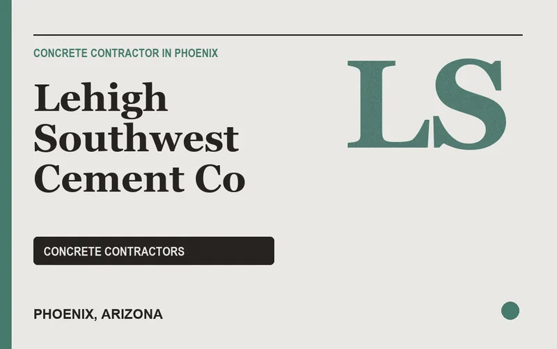 Lehigh Southwest Cement Co in Phoenix, Arizona