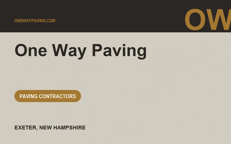 One Way Paving in Exeter, New Hampshire