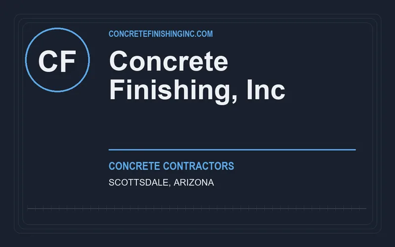 Concrete Finishing, Inc in Scottsdale, Arizona