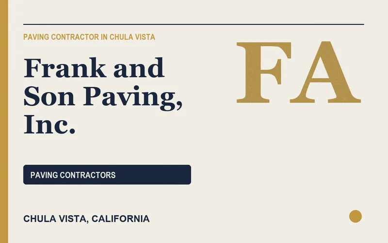 Frank and Son Paving, Inc. in Chula Vista, California