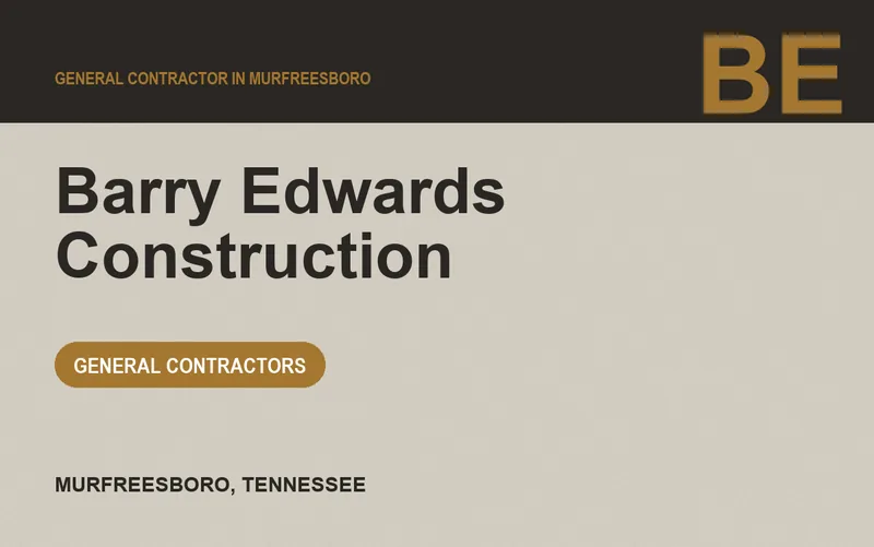 Barry Edwards Construction in Murfreesboro, Tennessee
