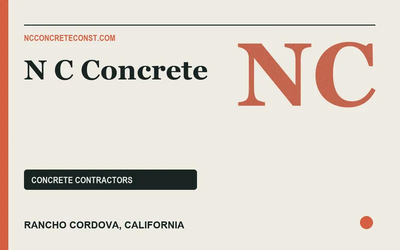 N C Concrete in Rancho Cordova, California
