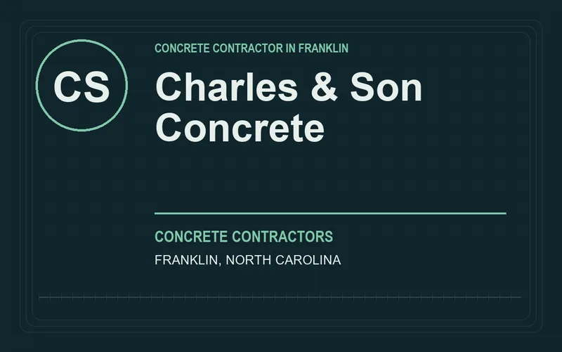 Charles & Son Concrete in Franklin, North Carolina