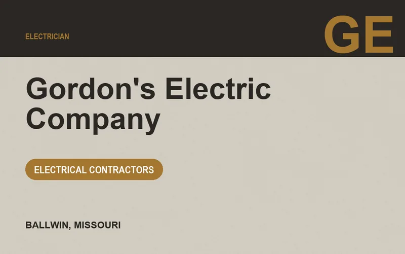 Gordon's Electric Company in Ballwin, Missouri