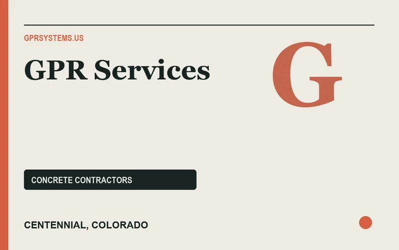 GPR Services in Centennial, Colorado