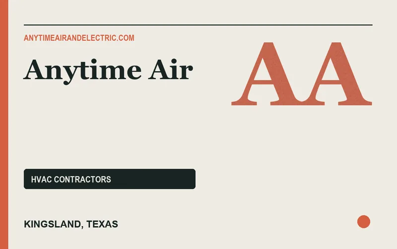 Anytime Air in Kingsland, Texas