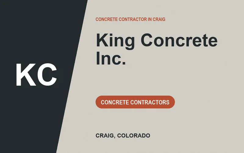 King Concrete Inc. in Craig, Colorado