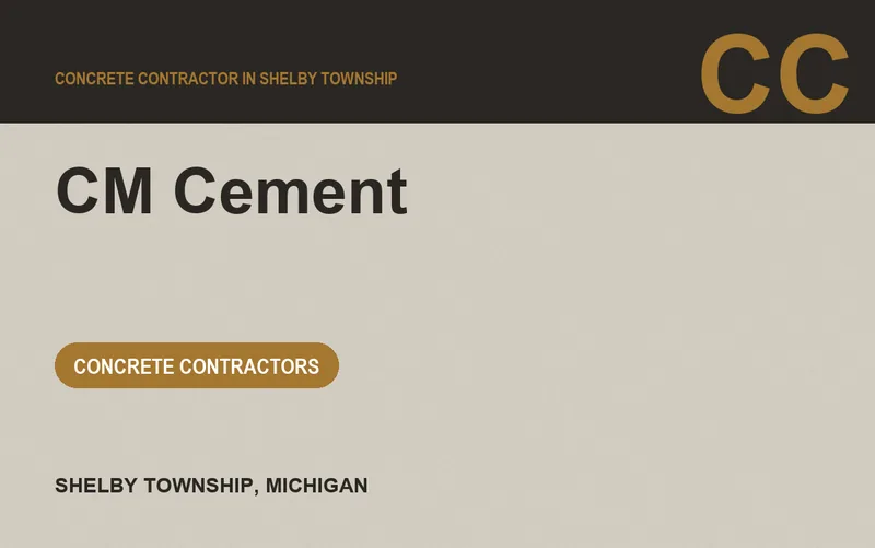 CM Cement in Shelby Township, Michigan