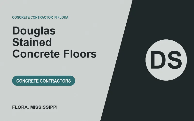 Douglas Stained Concrete Floors in Flora, Mississippi