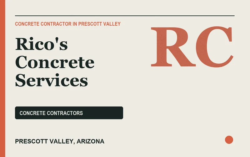 Rico's Concrete Services in Prescott Valley, Arizona