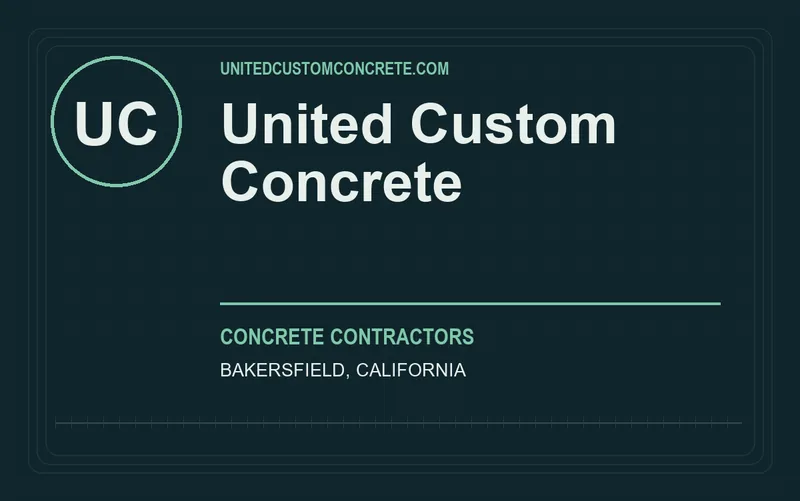 United Custom Concrete in Bakersfield, California