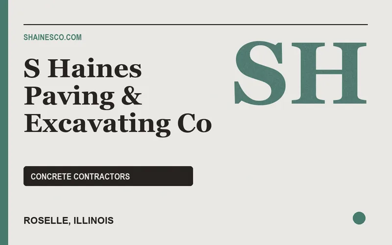 S Haines Paving & Excavating Co in Roselle, Illinois