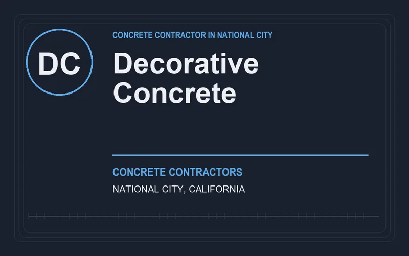 Decorative Concrete in National City, California