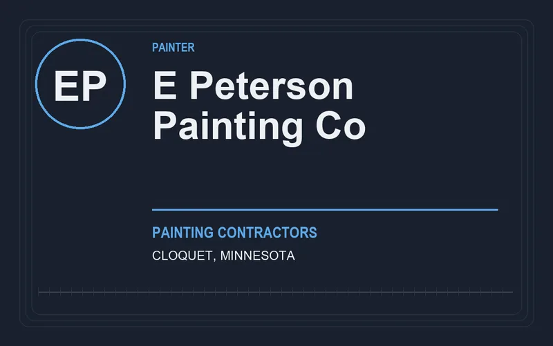 E Peterson Painting Co in Cloquet, Minnesota