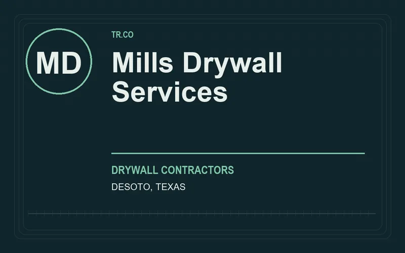 Mills Drywall Services in DeSoto, Texas