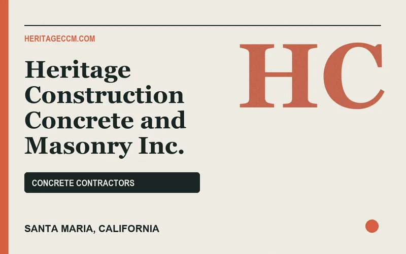 Heritage Construction Concrete and Masonry Inc. in Santa Maria, California