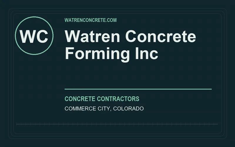Watren Concrete Forming Inc in Commerce City, Colorado