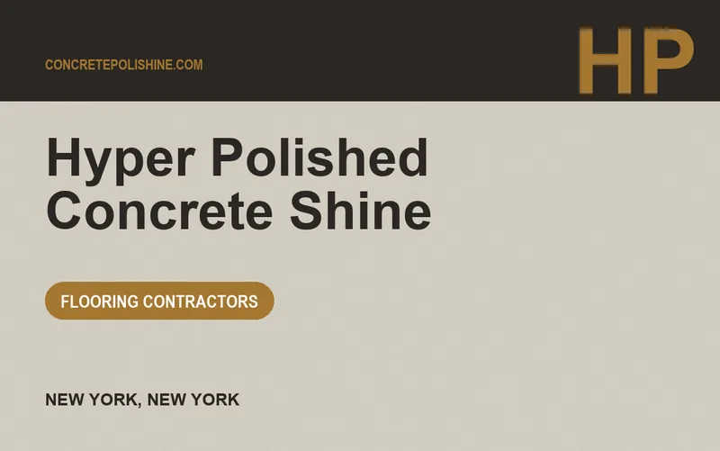 Hyper Polished Concrete Shine in New York, New York