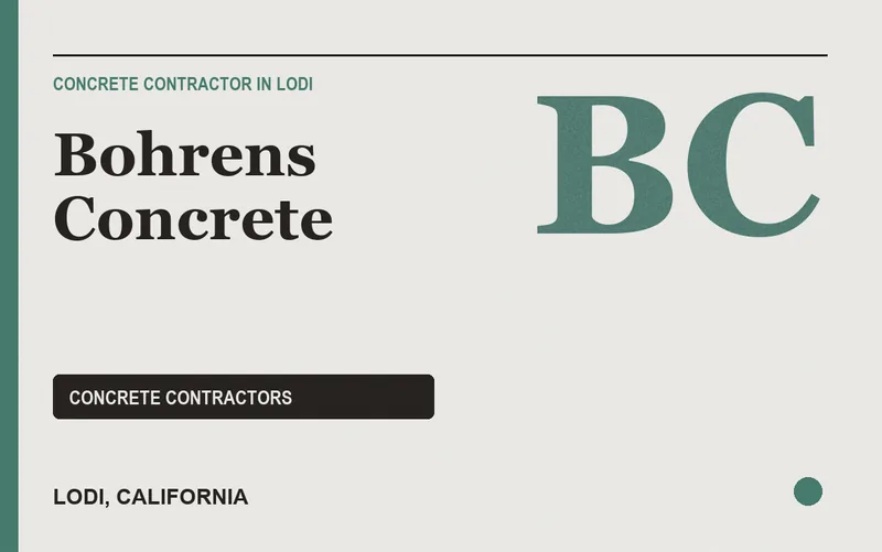 Bohrens Concrete in Lodi, California