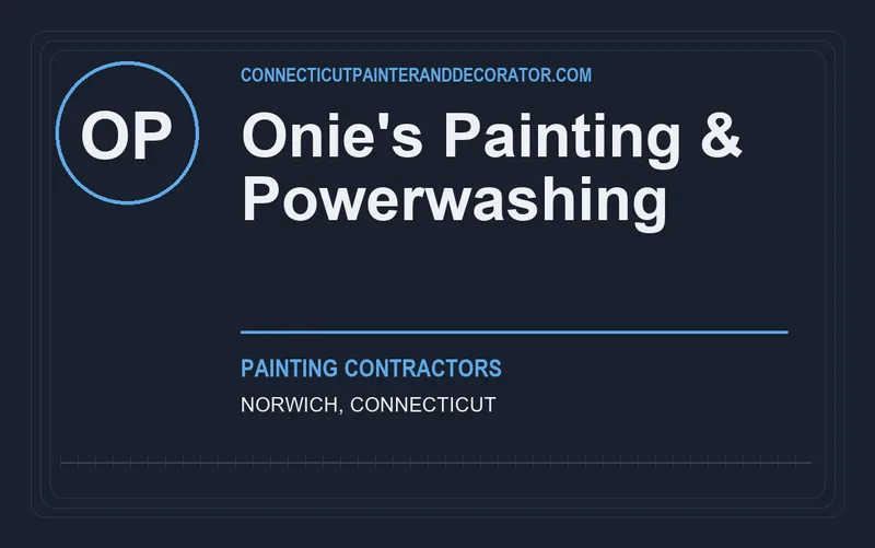 Onie's Painting & Powerwashing in Norwich, Connecticut