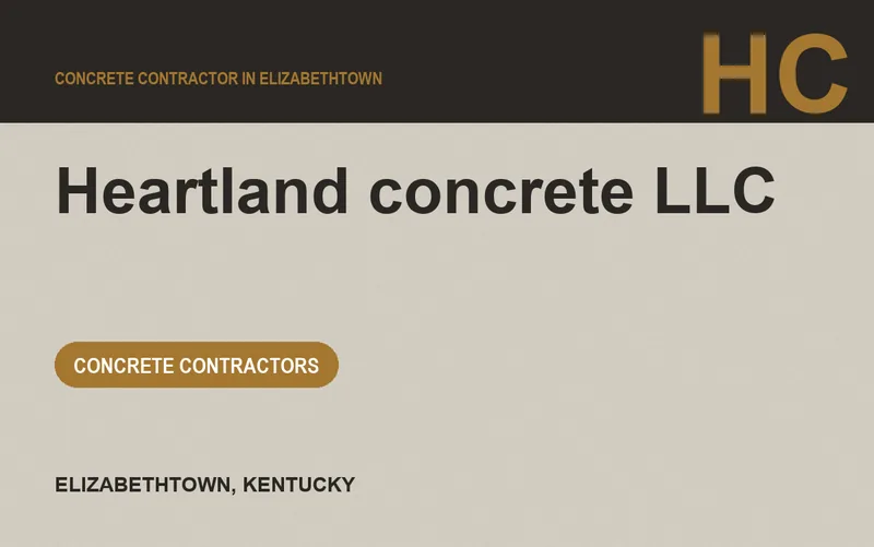 Heartland concrete llc in Elizabethtown, Kentucky