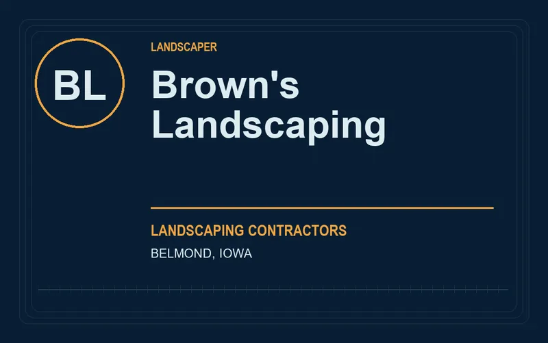 Brown's Landscaping in Belmond, Iowa
