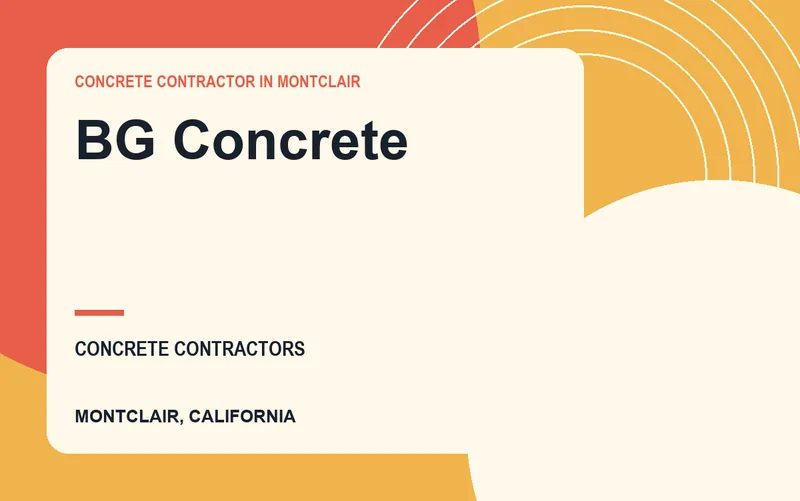 BG Concrete in Montclair, California