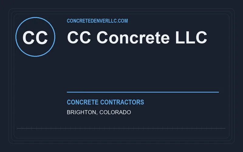 CC Concrete LLC in Brighton, Colorado