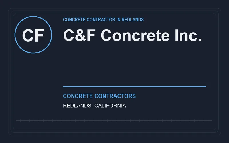 C&F Concrete Inc. in Redlands, California