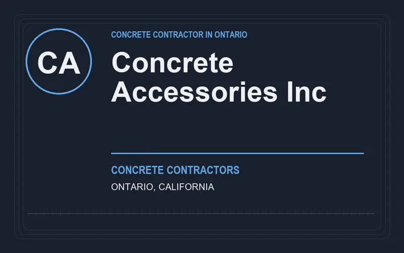 Concrete Accessories Inc in Ontario, California
