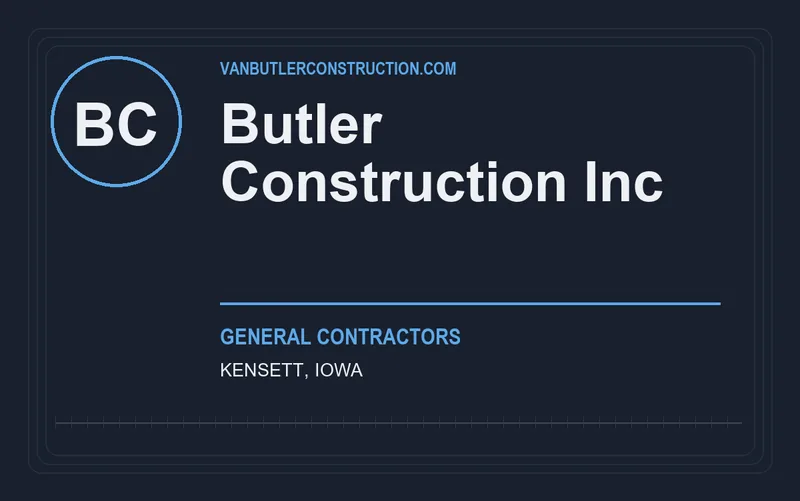 Butler Construction Inc in Kensett, Iowa