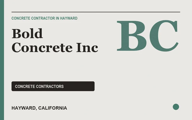 Bold Concrete Inc in Hayward, California