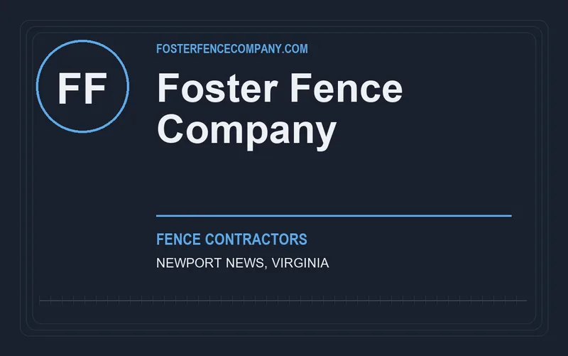 Foster Fence Company in Newport News, Virginia