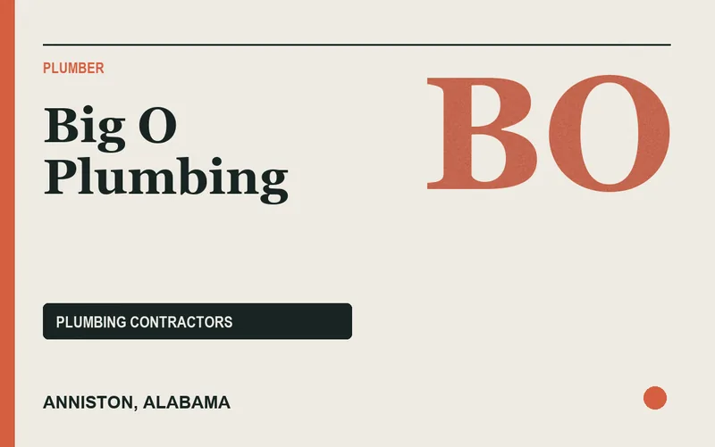 Big O Plumbing in Anniston, Alabama
