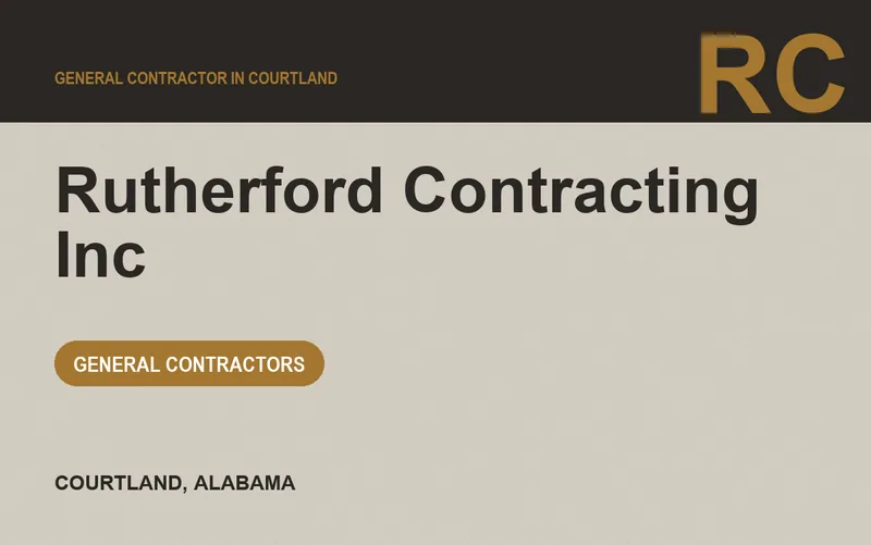 Rutherford Contracting Inc in Courtland, Alabama