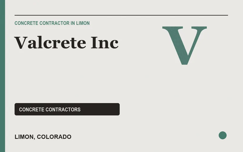 Valcrete Inc in Limon, Colorado