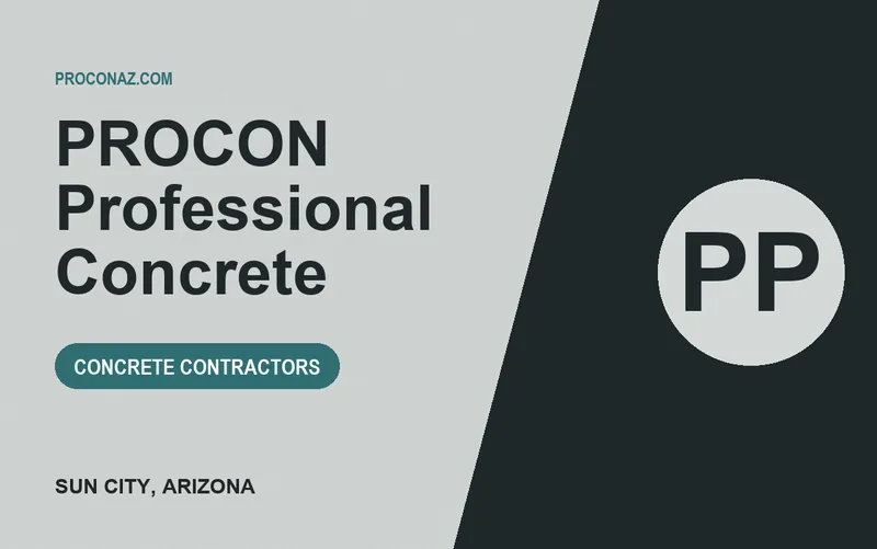 PROCON Professional Concrete in Sun City, Arizona