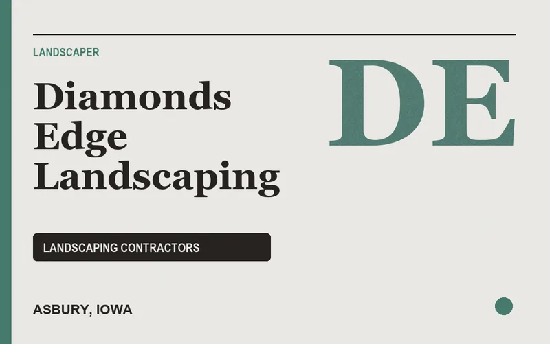 Diamonds Edge Landscaping in Asbury, Iowa
