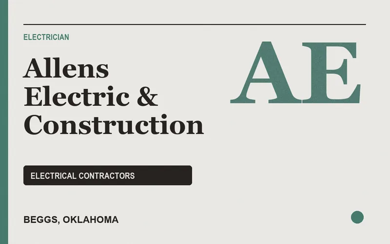Allens Electric & Construction in Beggs, Oklahoma