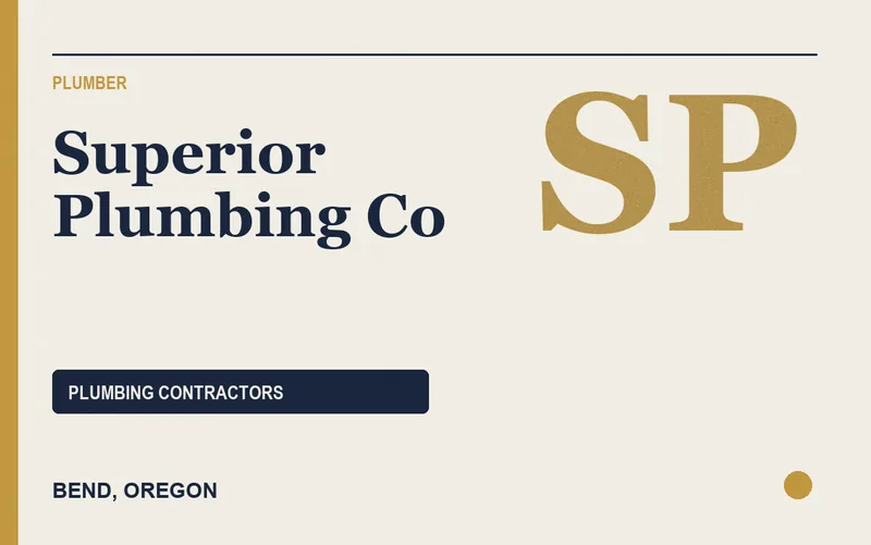 Superior Plumbing Co in Bend, Oregon