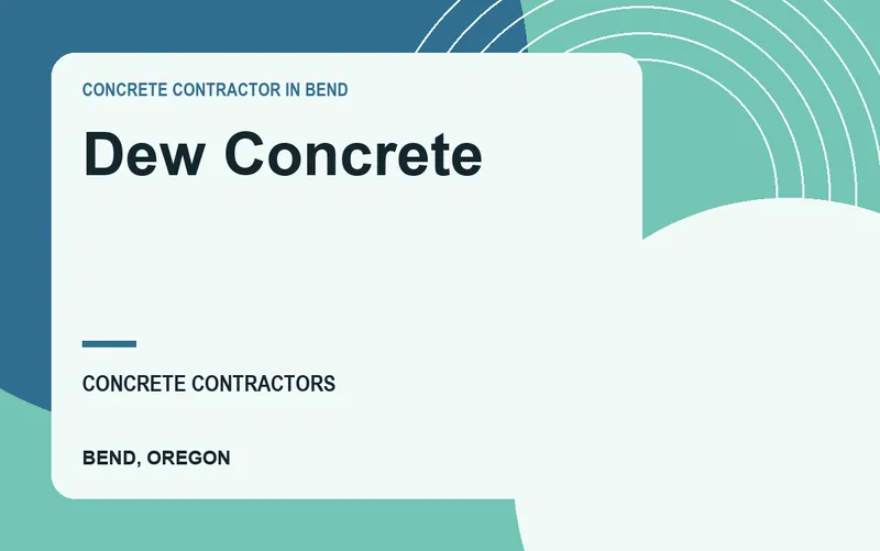 Dew Concrete in Bend, Oregon