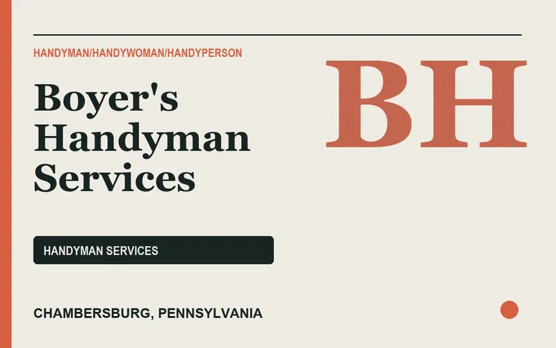 Boyer's Handyman Services in Chambersburg, Pennsylvania