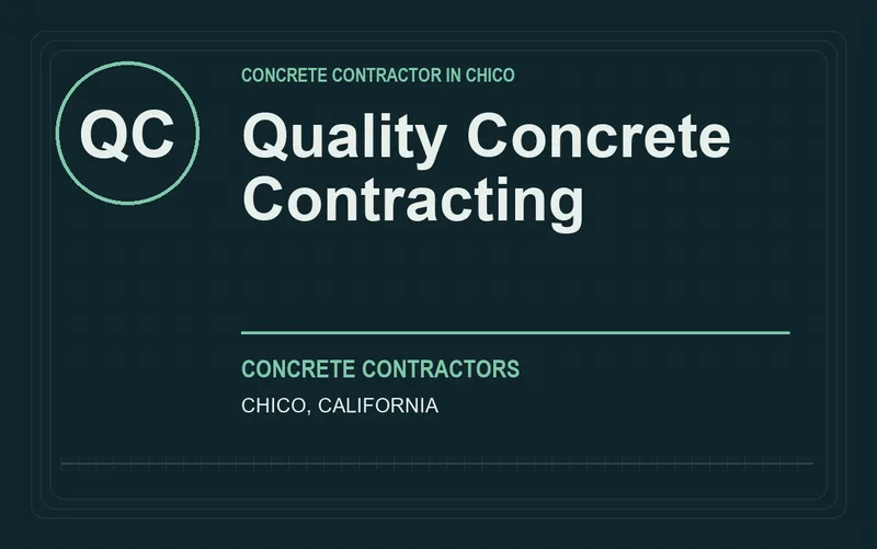 Quality Concrete Contracting in Chico, California