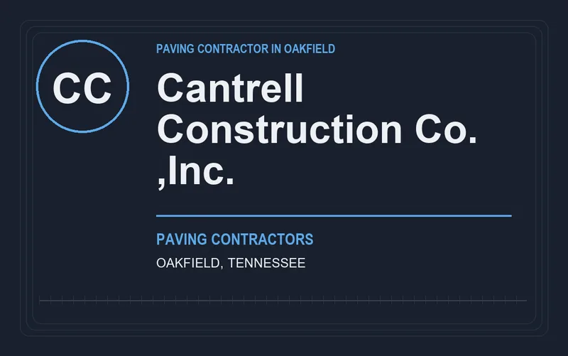 Cantrell Construction Co. ,Inc. in Oakfield, Tennessee
