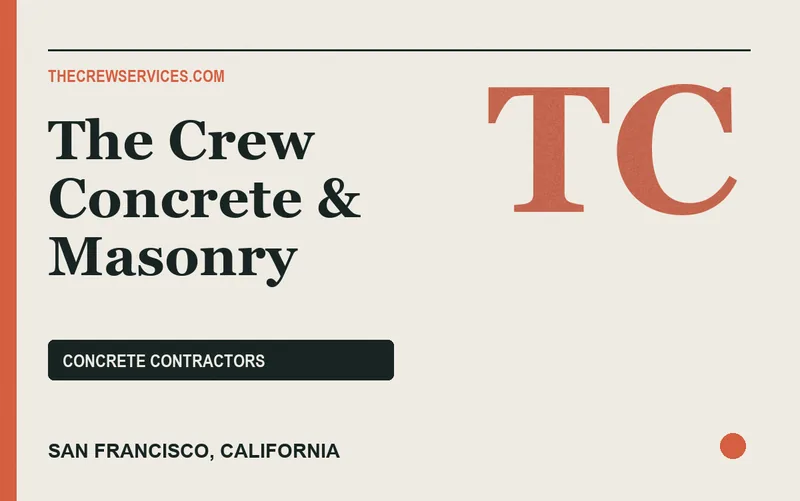The Crew Concrete & Masonry in San Francisco, California