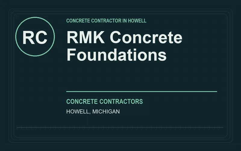 RMK Concrete Foundations in Howell, Michigan